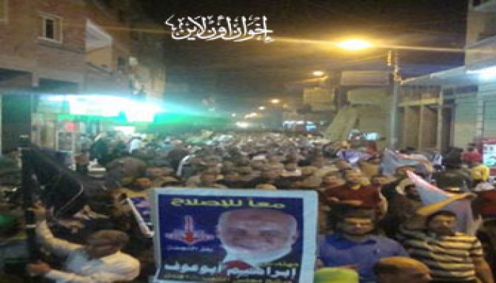 أهالي منية النصر يؤيدون أبو عوف والجوهري