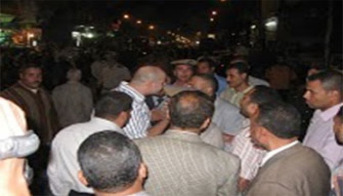 اعتصام أحد أنصار جمال شحاتة بعد الاعتداء عليه