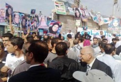 "كوتة وطني الدقهلية" تشل المرور بالمنصورة