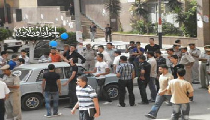 بلطجية يعتدون على طلاب المنوفية في حماية الأمن