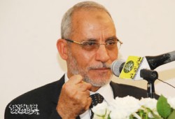 المرشد العام يطالب الأمة بالتصدي للصهاينة