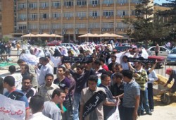 وقفة لطلاب الإسكندرية ضد ممارسات الأمن