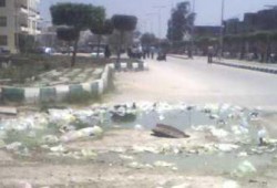 انفجار ماسورة صرف صحي بجامعة طنطا!!