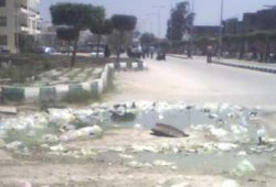انفجار ماسورة صرف صحي بجامعة طنطا!!