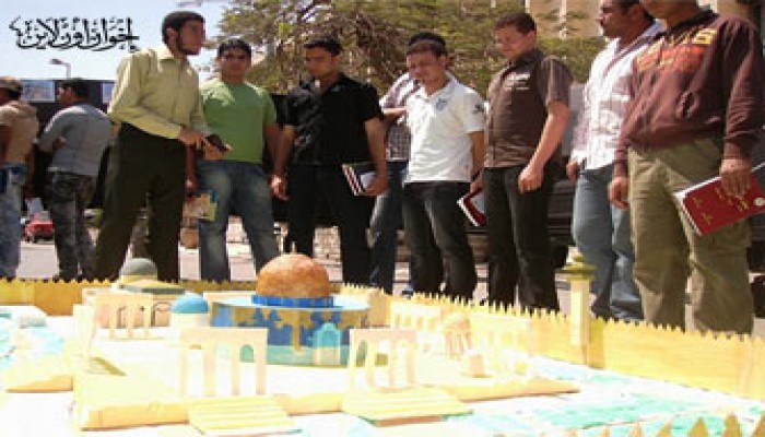 "ماكيت" القدس يجوب مجددًا جامعة المنصورة