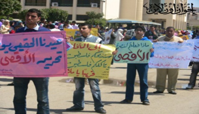 طلاب مصر يواصلون فعاليات مناصرة الأقصى