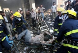 انفجار ضخم في النجف وقصف مقر انتخابي شمال بغداد