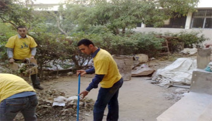 طلاب الإخوان يدشنون حملة لخدمة البيئة بالأزهر