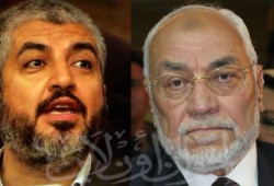 المرشد العام وإخوانه يعزون خالد مشعل في والده