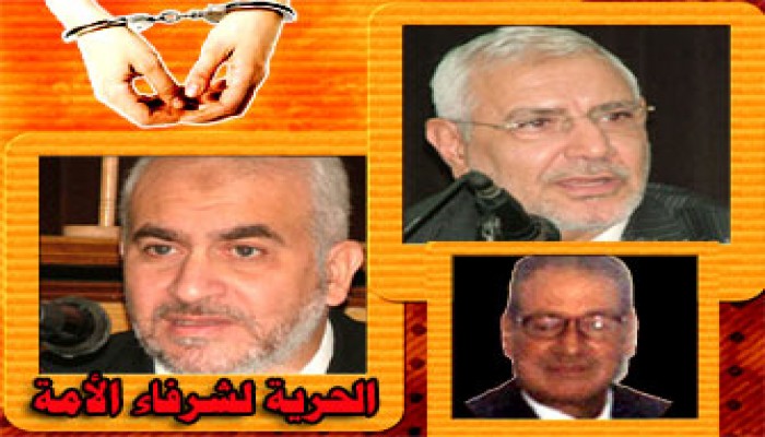 وقفة تضامنية أمام الصحفيين مع أبو الفتوح وإخوانه