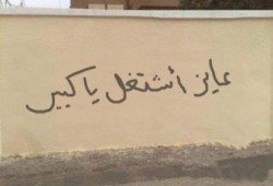 جدران شوارع مصر دفتر لأحوال شبابها