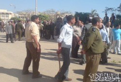 مسيرة غاضبة لطلاب الفيوم ضد اعتداءات البلطجية