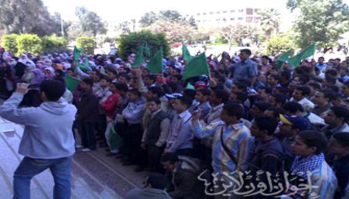 "انتصرت غزة" مهرجان لطلاب المنيا