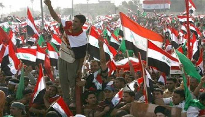 احتجاجات عراقية ضد الاتفاقية الأمنية مع الاحتلال الأمريكي