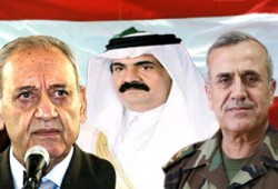 ثلاث برقيات تهنئة من الكتلة إلى سليمان وبري وحمد