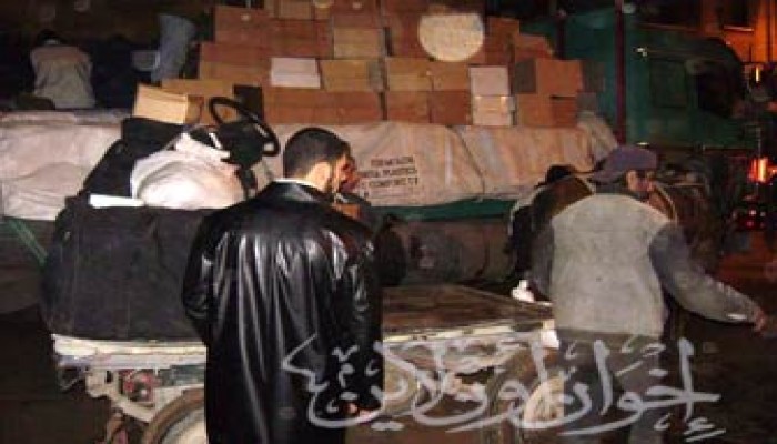 تحرك شاحنات الإغاثة الإنسانية إلى معبر رفح بعد احتجازها 3 أيام
