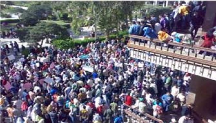 فصل 3 طلاب بدار العلوم ومسيرة بحلوان احتجاجًا على ارتفاع المصروفات