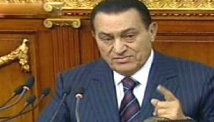 كواليس مجلس الشعب أثناء خطاب الرئيس مبارك