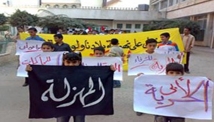 مسيرة لطلاب جامعة المنصورة للتنديد بالمحاكمات العسكرية