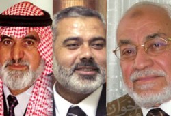 برقيات تهاني بالعيد بين المرشد وهنية وفلاحات