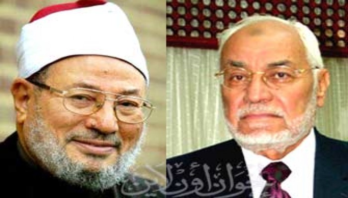 المرشد العام وأبو الفتوح يطمئنان على د. القرضاوي باتصال هاتفي