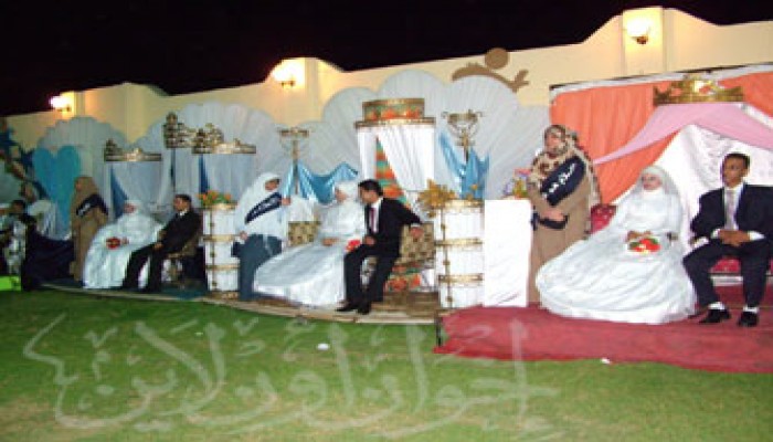 14 عروسًا في أضخم حفل زفافٍ جماعي بمايو والتبين