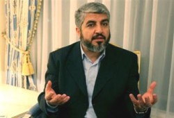مشعل يطالب المجتمع الدولي بدعم الدولة الفلسطينية والمقاومة تقصف الكيان