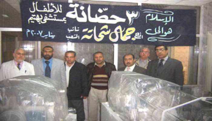 جمال شحاتة ينجح في توريد ثلاث حضانات لمستشفى بهتيم المركزي