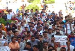 مؤتمر حاشد لطلاب جامعة حلوان تنديدًا باستمرار التدخل الأمني