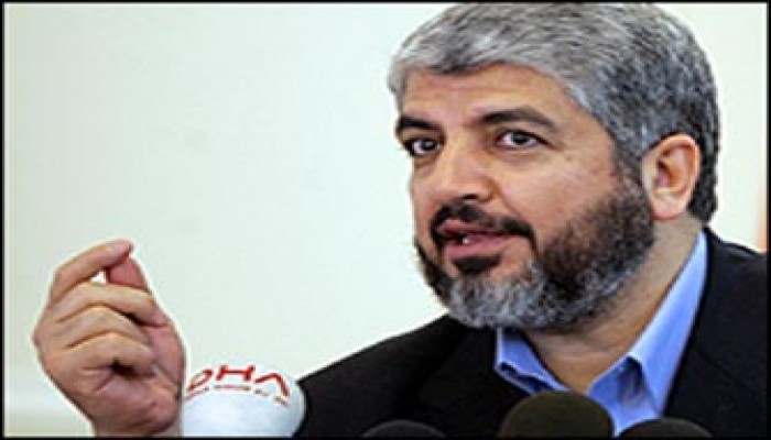 مشعل يطالب بالدعم العربي ويجدد رفضه الاعتراف بالصهاينة