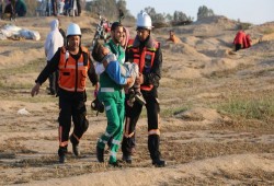 إصابة العشرات في جمعة انتفاضة الأقصى والأسرى شرق غزة