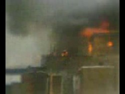 حريق منطقة إيواء زينهم