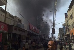 مصرع وإصابة 54 جرَّاء حريق كبير اندلع بمخبز وسط قطاع غزة