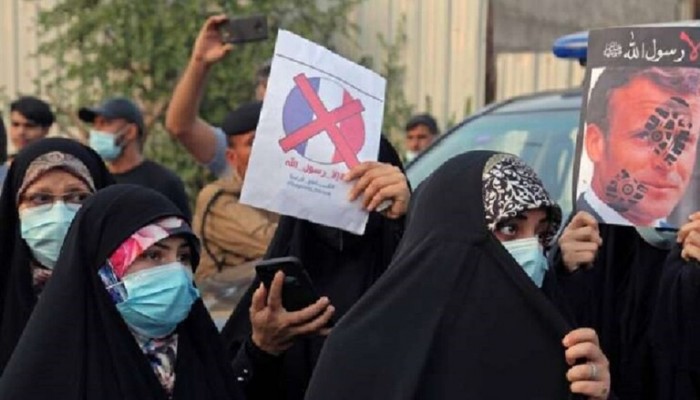 سُنّة العراق يستنكرون إساءات فرنسا ضد الإسلام.. كروات البوسنة يؤيدون ماكرون