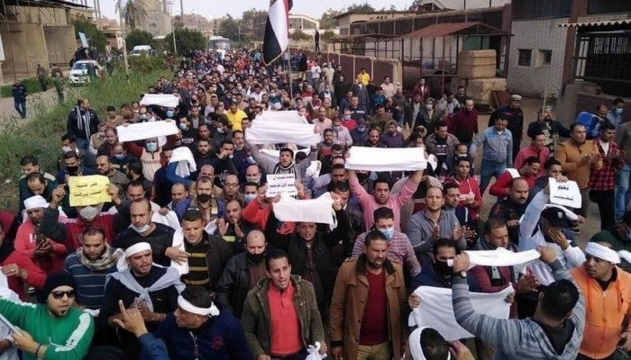 مسيرات حاشدة للعاملين بـ"سماد طلخا" للإفراج عن زملائهم المعتقلين