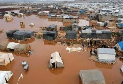 قلق أممي بشأن أوضاع النازحين بسبب الطقس السيئ شمالي سورية