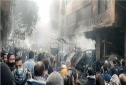 حريق سوق التوفيقية.. تنفيذ مخطط إخلاء وسط القاهرة