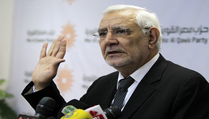 قضاء الانقلاب يقرر تجديد حبس عبدالمنعم أبو الفتوح 45 يوما