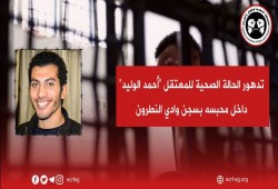 تدهور الحالة الصحية للمعتقل أحمد الوليد الشال بسجن وادي النطرون