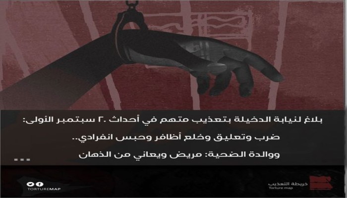 والدة المعتقل أحمد محمود تتقدم ببلاغ لتعرض نجلها للتعذيب بسجن برج العرب