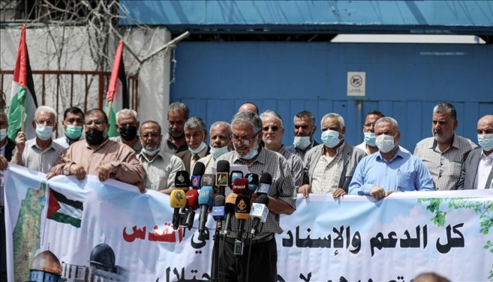 غزة.. وقفة تضامنا مع القدس بمواجهة الاعتداءات الصهيونية