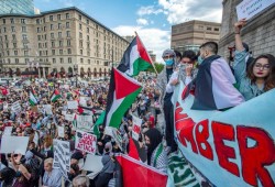 الآلاف يتظاهرون في الولايات المتحدة وكندا دعما للشعب الفلسطيني