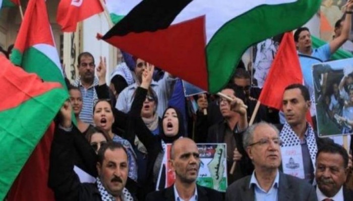 وقفات غاضبة في تونس تنديدًا بجرائم الاحتلال بغزة والقدس