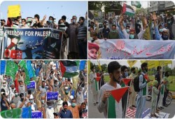 المظاهرات في باكستان تواصل التنديد بالعدوان الصهيوني على الشعب الفلسطيني