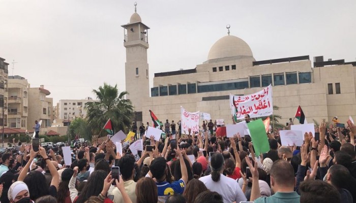 الحركة الإسلامية بالأردن تقود مسيرة حاشدة احتفالا بانتصار المقاومة