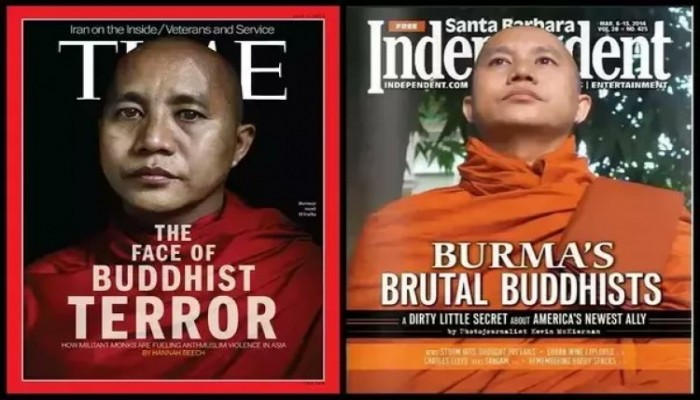 القبض على راهب بوذي إرهابي أحرق عائلة مسلمة في بورما