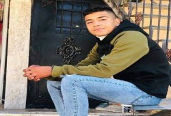تشييع جثمان الفتى الفلسطيني الشهيد محمد حمايل
