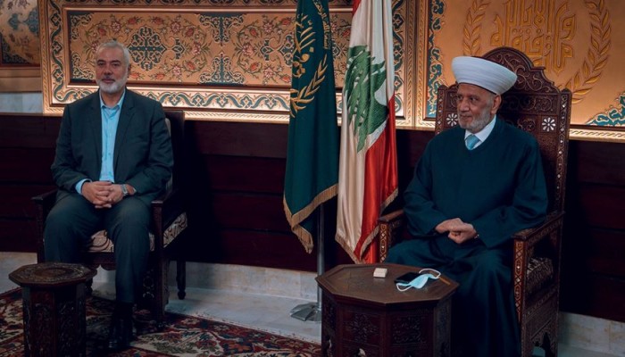 هنية يلتقي مفتي الجمهورية اللبنانية