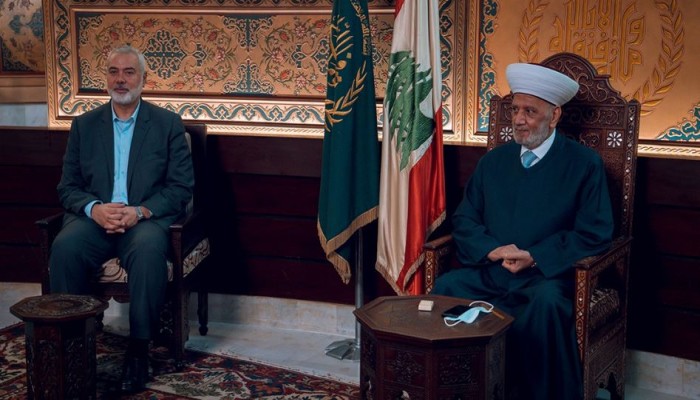 هنية يلتقي مفتي الجمهورية اللبنانية