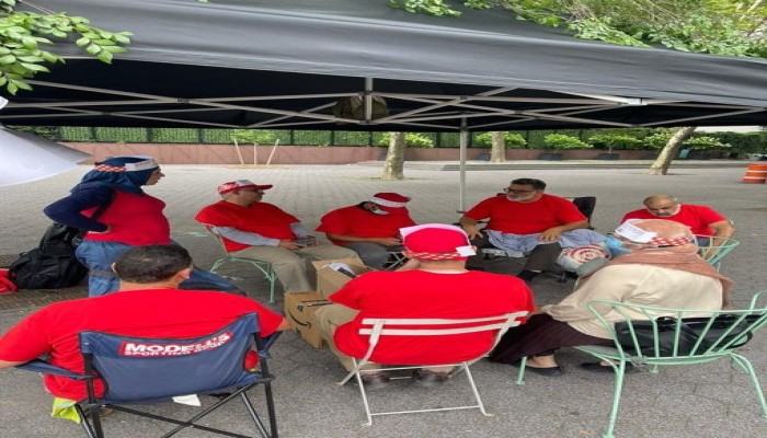 لليوم الرابع.. استمرار اعتصام الناشطين أمام الأمم المتحدة لوقف الإعدامات بمصر